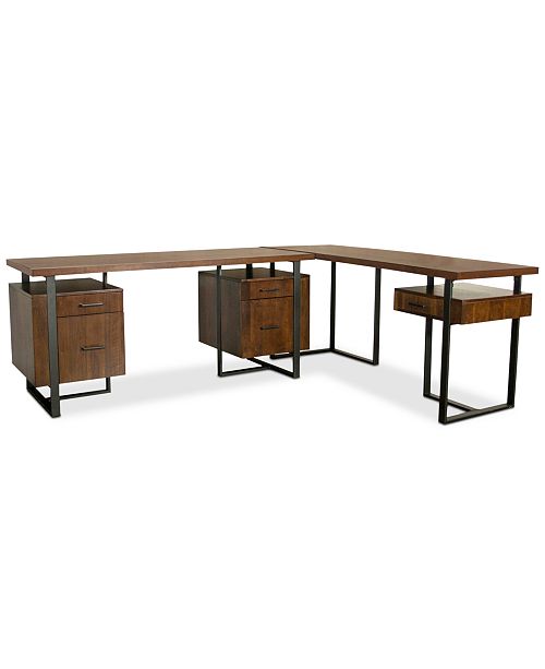 Furniture Valencia Home Office, 2Pc. Furniture Set (Double Pedestal