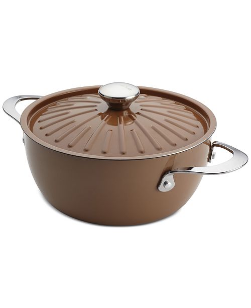 Rachael Ray Cucina Porcelain Enamel NonStick 4.5Qt. Casserole & Lid