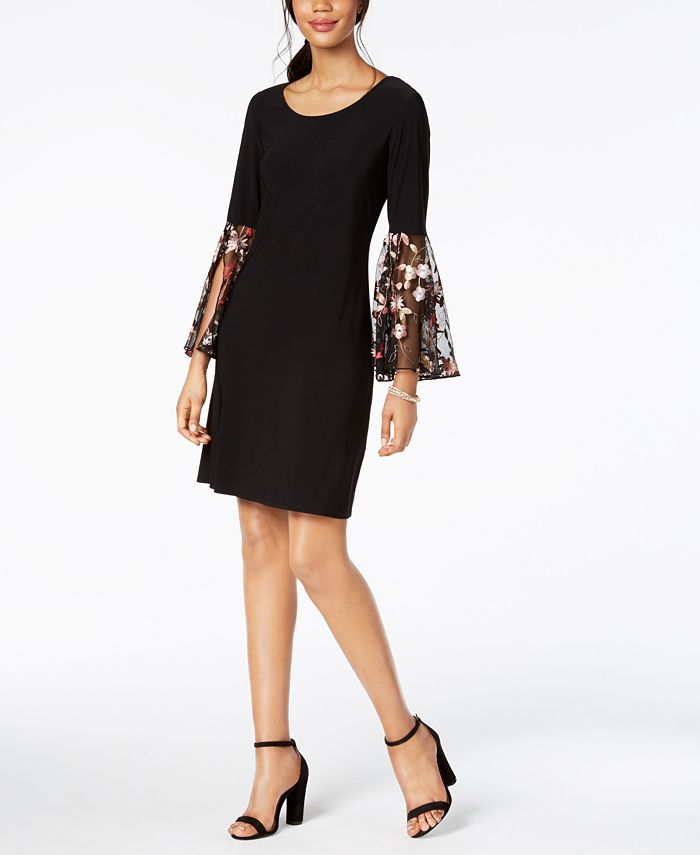 Msk bell sales sleeve dress
