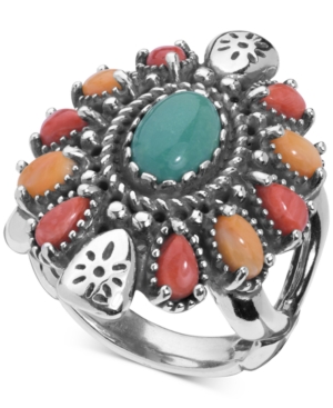 image of American West Multi-Gemstone Statement Ring (3-1/2 ct. t.w.) in Sterling Silver