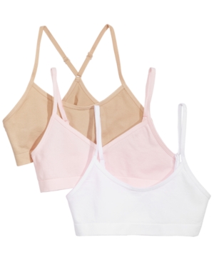 Maidenform 3-Pk Seamless Crop Bras Little & Big Girls