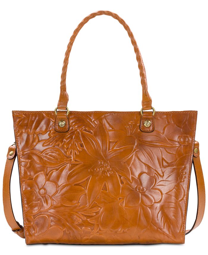Patricia nash zancona shop embossed leather tote