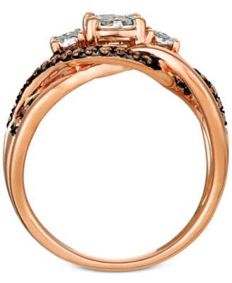 Chocolatier Diamond Ring (3/8 ct. t.w.) 	in 14k Rose Gold (Also Available in Two-Tone White & Yellow Gold or White Gold)