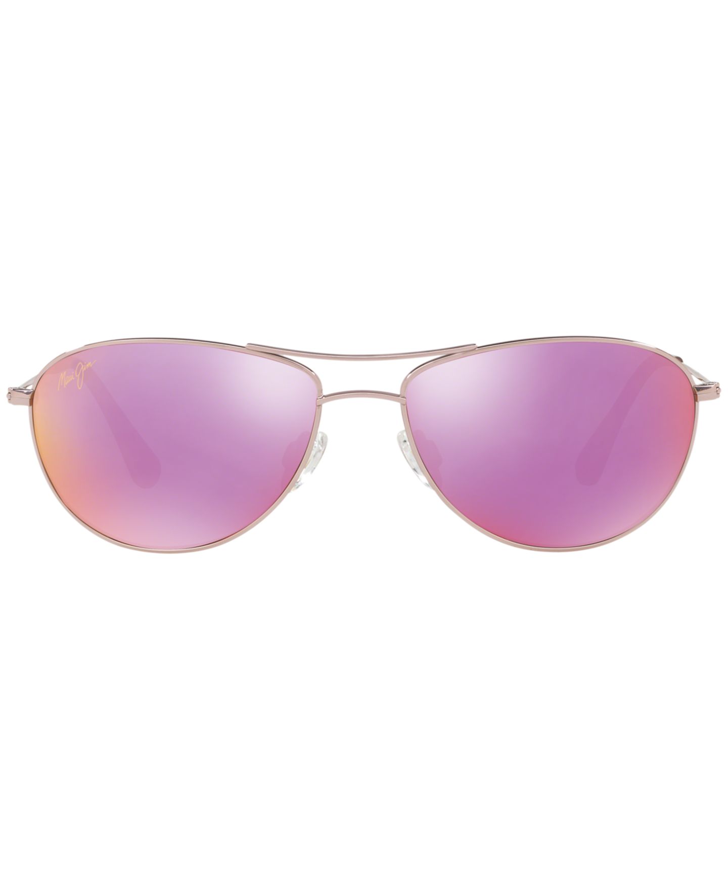 Женские солнцезащитные очки Maui Jim Sunglasses, 245 Baby Beach 56, цвет: Розовый блестящий / Розовый — фото 2
