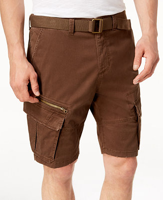 American Rag Men's Belted Slim Cargo Shorts, Created for Macy's ...