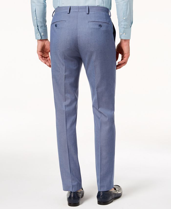 Sean John CLOSEOUT! Men's Slim-Fit Stretch Light Blue Suit Pants ...