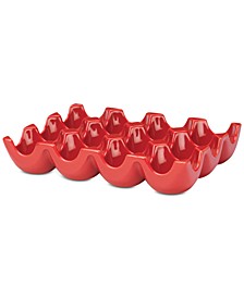 Serveware Sittin’ Pretty 12-Cup Stoneware Egg Tray
