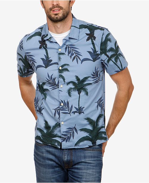 Lucky Brand Men S Palm Tree Shirt Reviews Casual Button Down