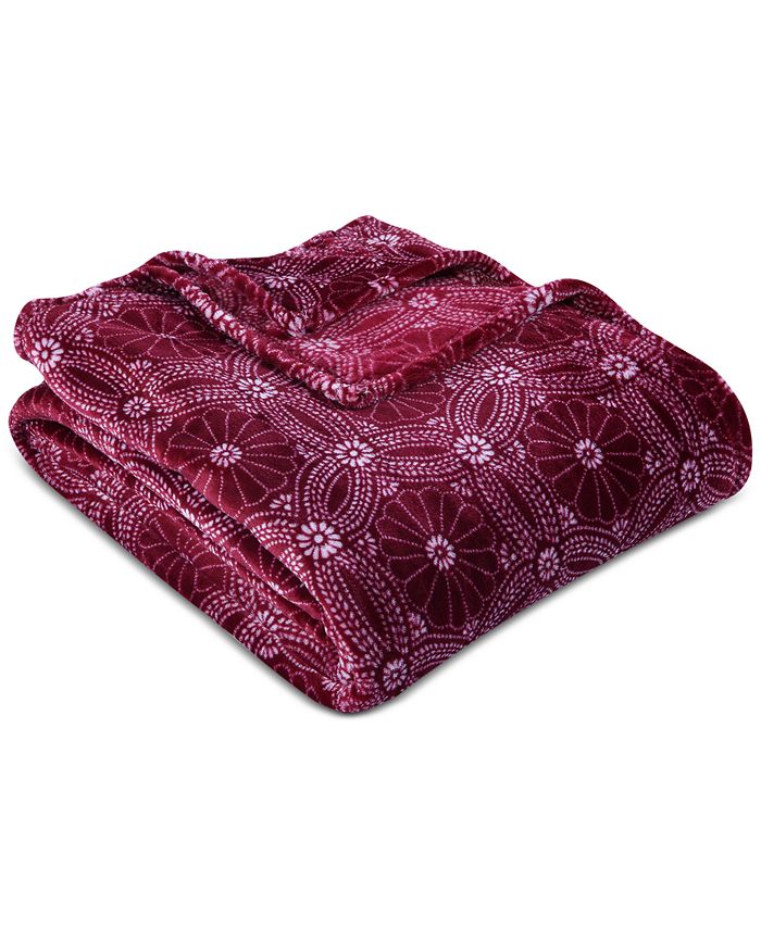 Berkshire VelvetLoft Dot Mandala 60" x 90" Bed Blanket Macy's