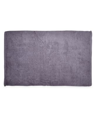 DKNY - Mercer Cotton Textured Stripe Bath Rug