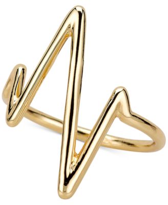 Heartbeat Ring Gold-plated Sterling Silver Heartbeat Ring Gold-plated Sterling Silver