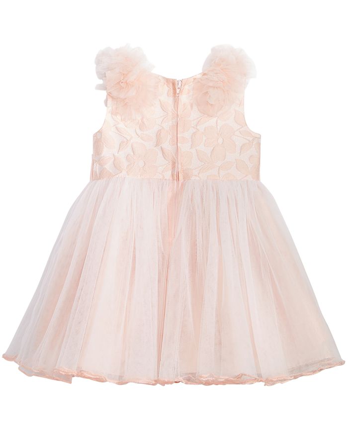 Bonnie Baby Baby Girls Blush Ballerina Dress - Macy's