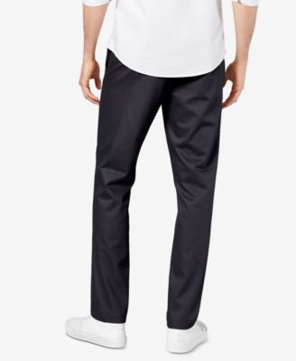 men's signature lux cotton slim fit stretch khaki pants