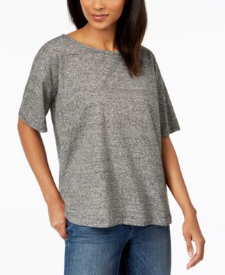 Eileen Fisher Hemp Organic Cotton Short Sleeve Top Macy s