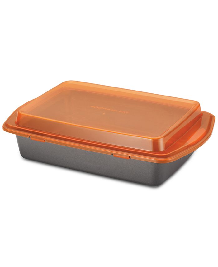 Rachael Ray NonStick Bakeware 9" by 13" Cake Pan & Lid Macy's