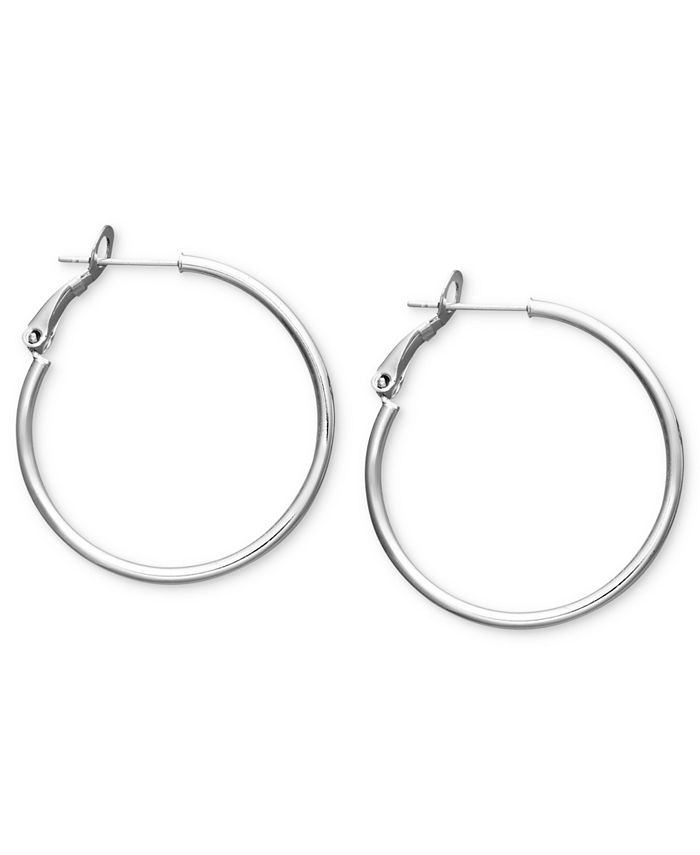 Giani Bernini Small Sterling Silver Hoop Earrings, 1 - Macy's