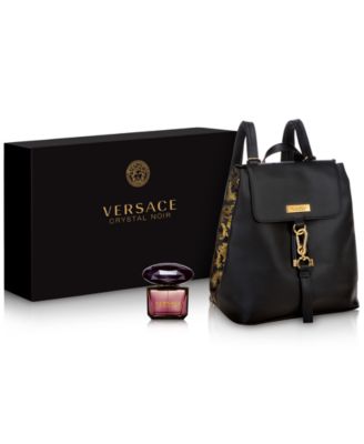 macy's versace perfume gift set with backpack