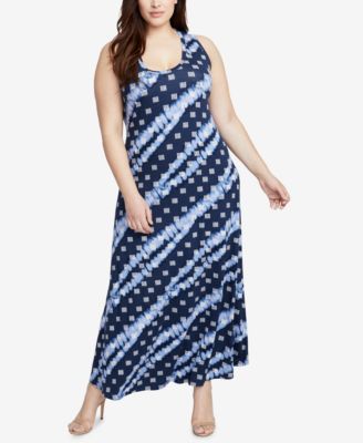 RACHEL Rachel Roy - Plus Size Printed Maxi Dress