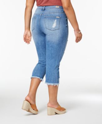 Seven7 Trendy Plus Size Ripped Jeans