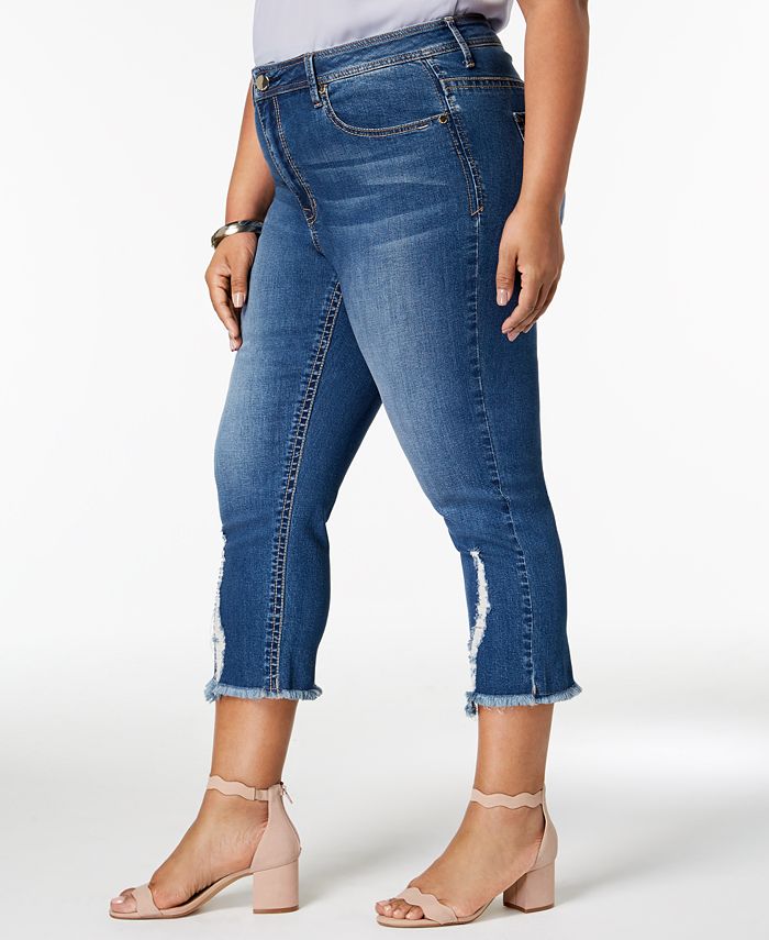 Seven7 Jeans Seven7 Trendy Plus Size Ripped Jeans & Reviews - Jeans ...