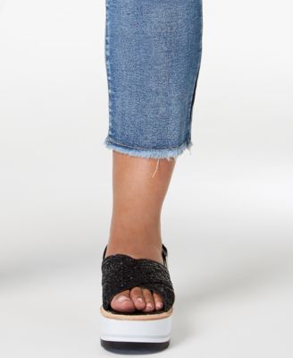 Seven7 Trendy Plus Size Raw Hem Straight-Leg Jeans