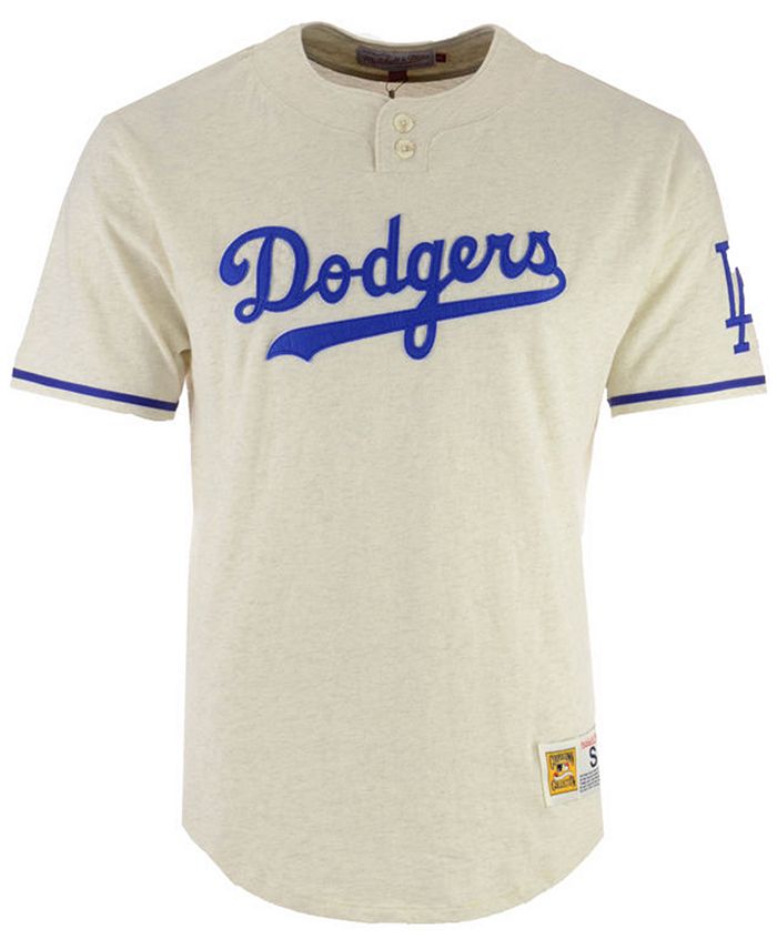 Mitchell & Ness Men's Los Angeles Dodgers Sealed The Victory Henley T ...