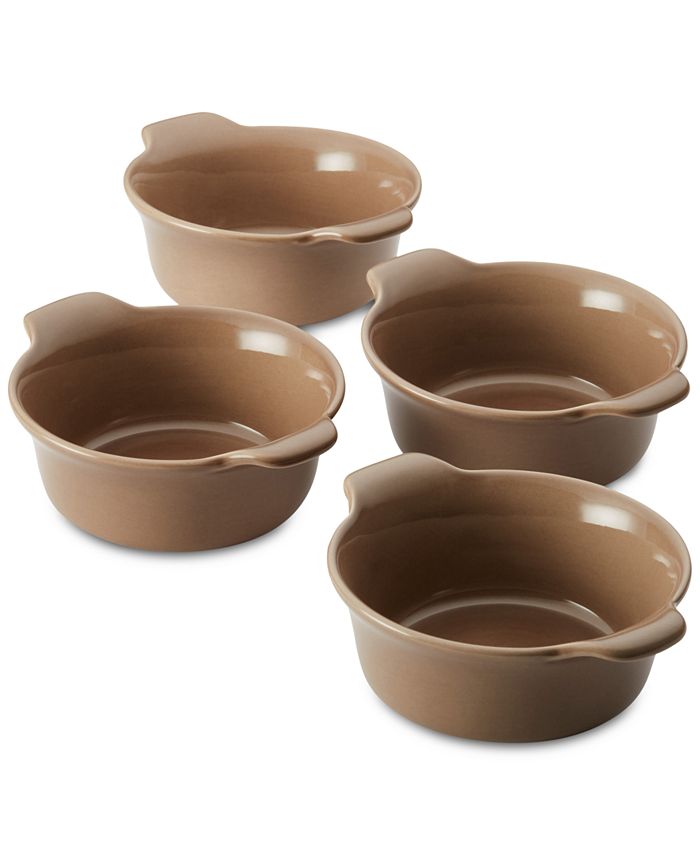 4 pc Cast Iron Ramekin Bakeware Bowl set