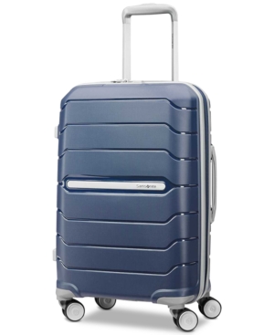 Shop Samsonite Freeform 21" Carry-on Expandable Hardside Spinner Suitcase In Navy