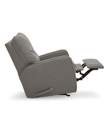 Furniture - Finchley Leather Pushback Rocker Recliner
