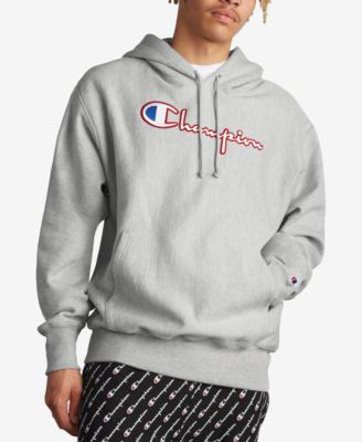 mens champion logo hoodie