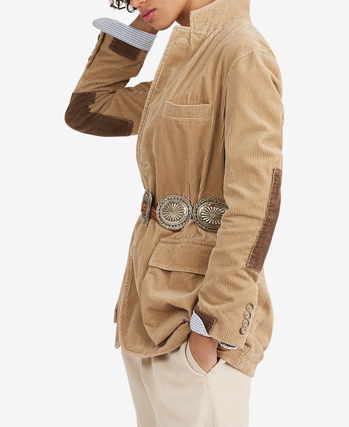 macy's ralph lauren corduroy blazer