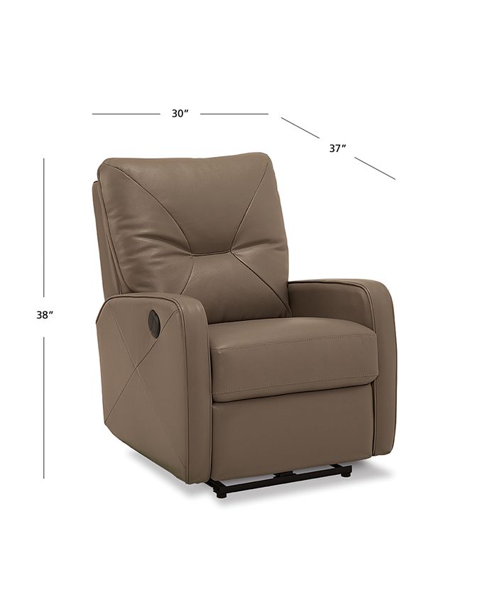 Furniture Finchley Leather Power Wallhugger Recliner Macy's