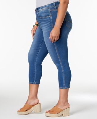 Seven7 Jeans Seven7 Trendy Plus Size Cropped Skinny Jeans 