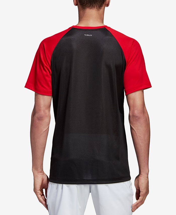 adidas Men's Club ClimaLite® Colorblocked Tennis Shirt Macy's