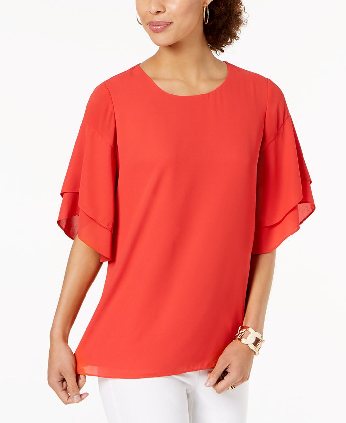 macy's alfani petite tops