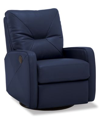 Finchley Leather Power Swivel Glider Recliner