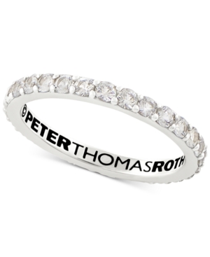 Shop Peter Thomas Roth Peter Thomas White Topaz Stacking Band (3/4 Ct. T.w.) In Sterling Silver