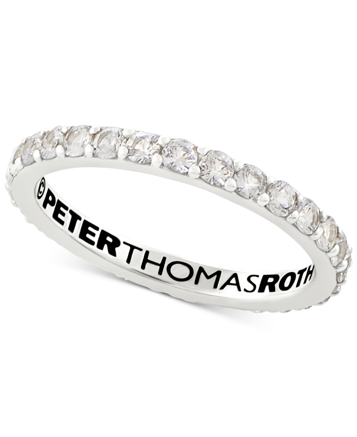 Peter Thomas White Topaz Stacking Band (3/4 ct. t.w.) in Sterling Silver - White