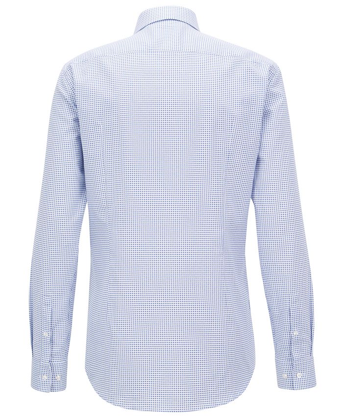 Hugo Boss BOSS Men's Slim-Fit Geometric-Print Cotton Shirt & Reviews ...