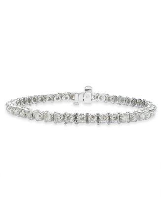 Macy's Diamond Tennis Bracelet (5 ct. t.w.) in 14k White Gold - Macy's