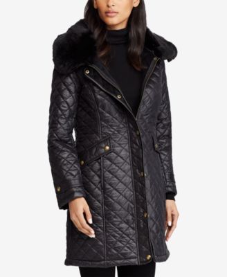 diamond quilted jacket lauren ralph lauren