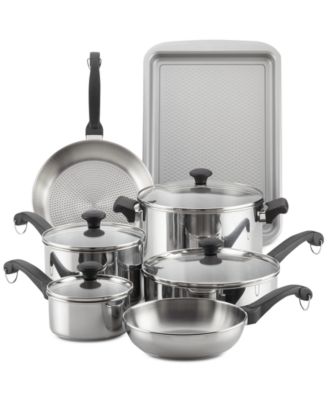 Farberware - Classic Traditions Stainless Steel 12-Pc. Cookware Set