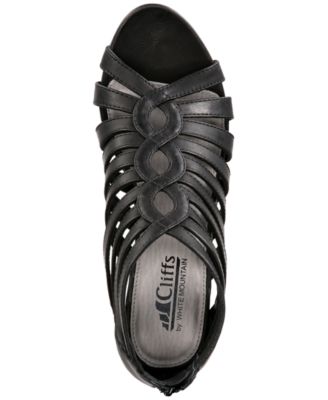 white mountain victoria strappy wedge sandals