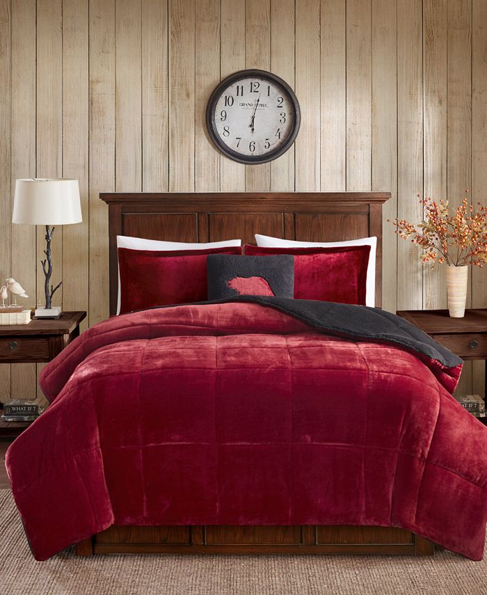 Alton plush to sherpa comforter best sale set
