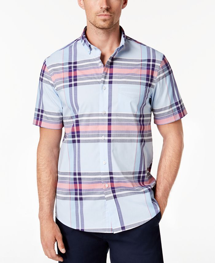 Club Room Men's Vance Plaid Shirt, Created for Macy's & Reviews ...
