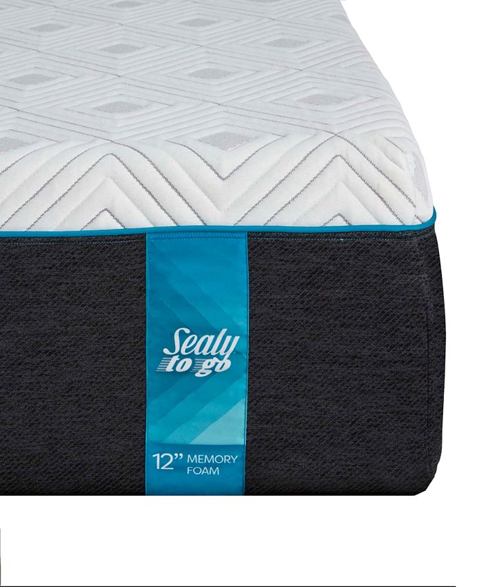 Sealy to Go 12" Plush Memory Foam Mattress Queen, Mattress in a Box