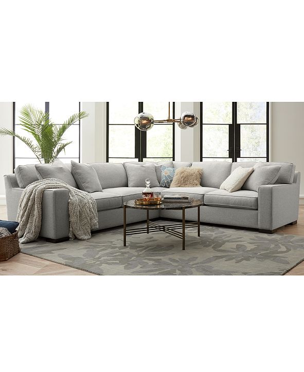 Furniture Bangor 2Pc. Sectional Sofa with Chaise, Created for Macy's