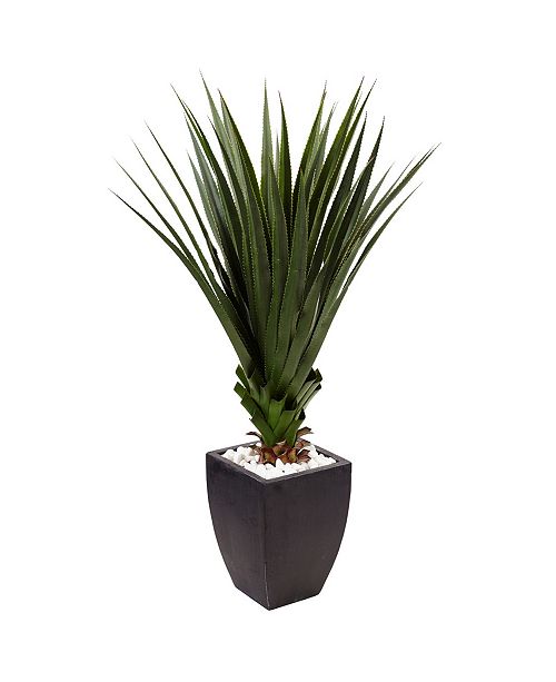 Nearly Natural 4.5' Spiked Agave Indoor/Outdoor Artificial Plant in