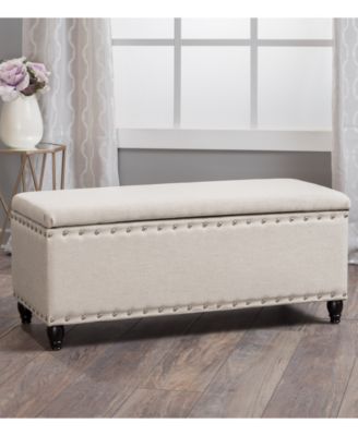 Vincy Studded Storage Bench
