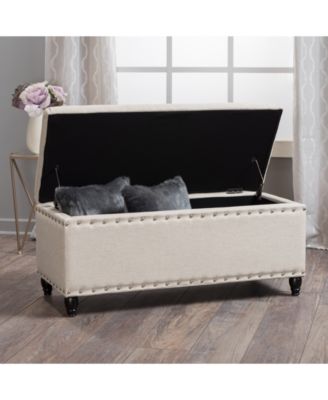 Vincy Studded Storage Bench